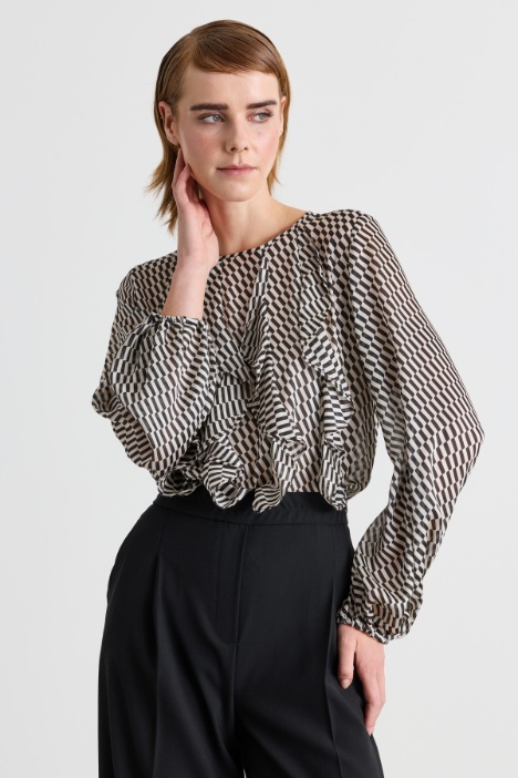 Ruffled blouse - Intrend