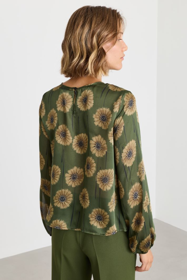 Blusa con rouches - VERDE - Intrend - 4