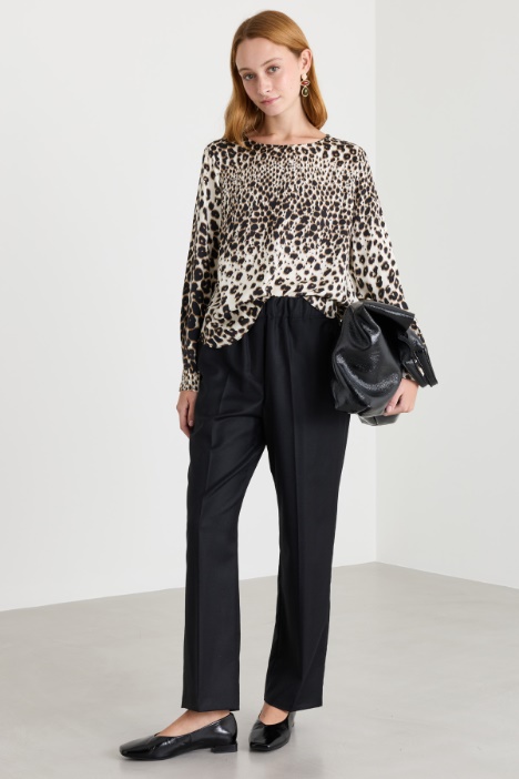 Blusa in twill - Intrend