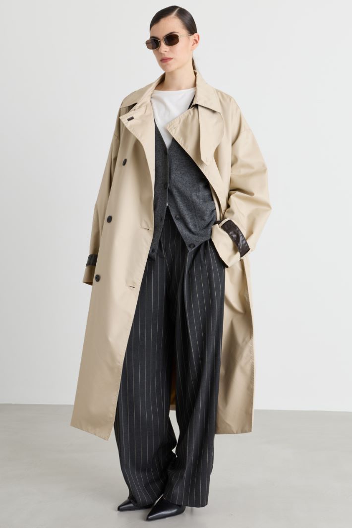 Pantalon ample à double pince - GRIS - Intrend