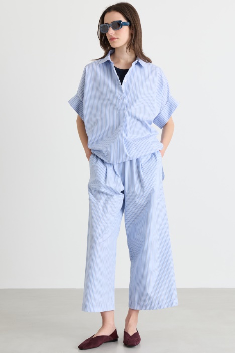 Pantalone ampio con taglio cropped - Intrend