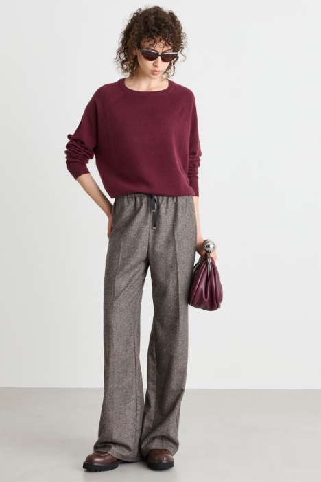 Lightweight flannel joggers - Intrend