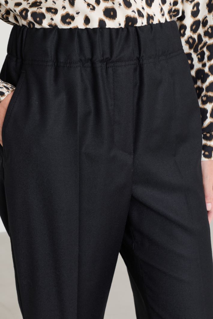 Pantalone in flanella - NERO - Intrend - 3