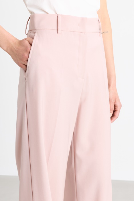 Pantalone palazzo in tela