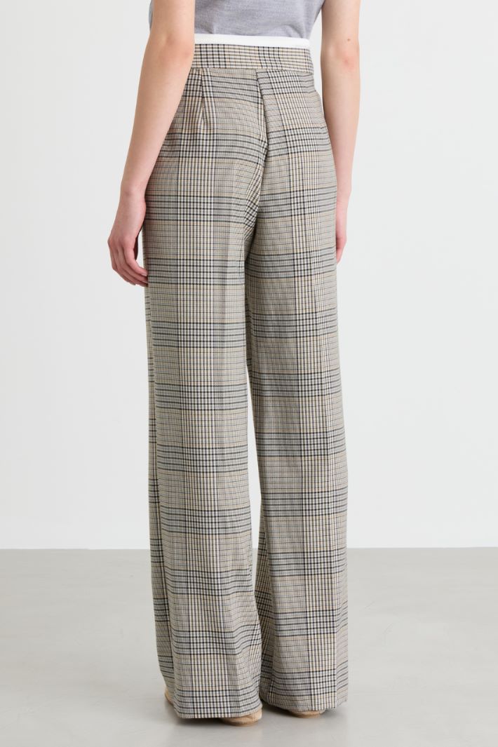Double-Belt Trousers - BLACK BEIGE - Intrend - 4