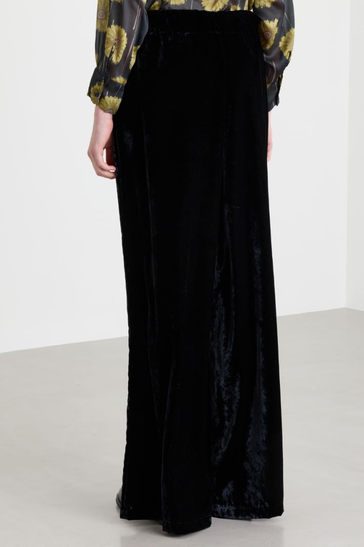 Velvet trousers - BLACK - Intrend - 4