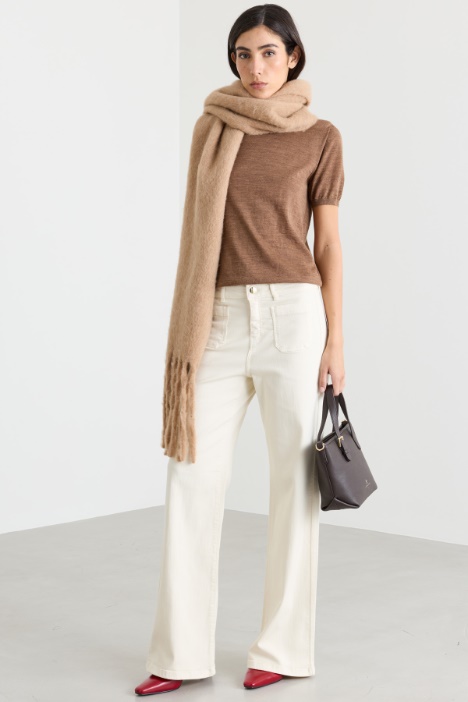 Stretch gabardine trousers - Intrend