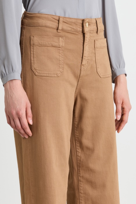 Pantalone in gabardina stretch