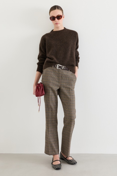 Cropped trousers in heavyweight batavia - Intrend