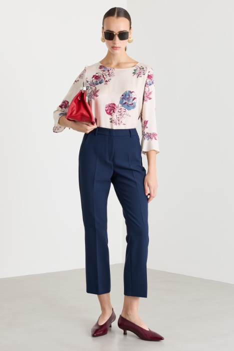 Pantalone in tela stretch - Intrend