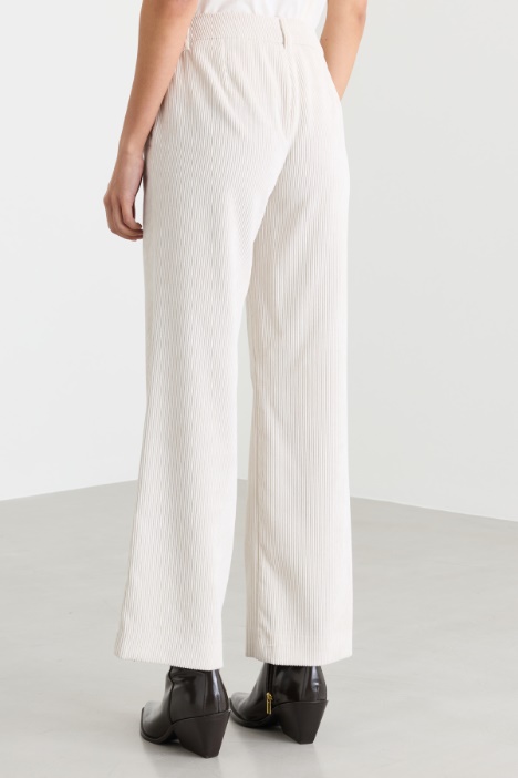 Pantalone dritto in velluto