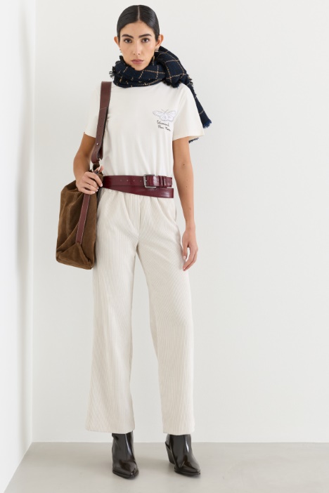 Straight corduroy trousers - Intrend