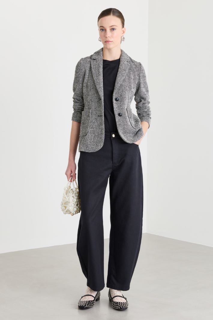 Pantalón barrel - NEGRO - Intrend