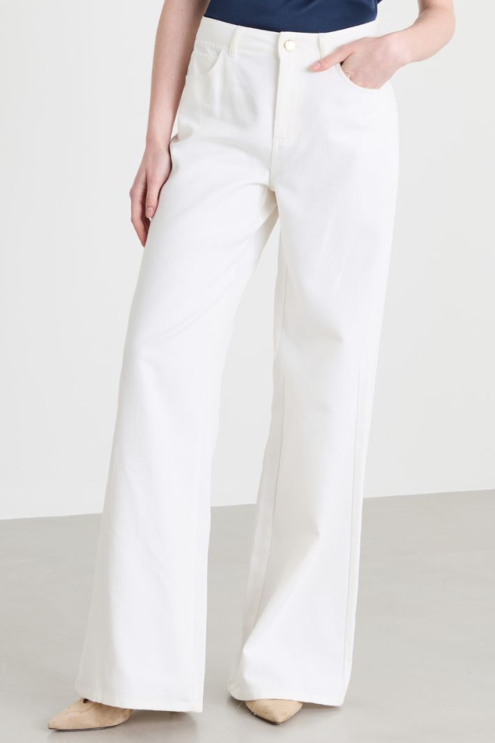 Pantalone in bull - BIANCO - Intrend - 2