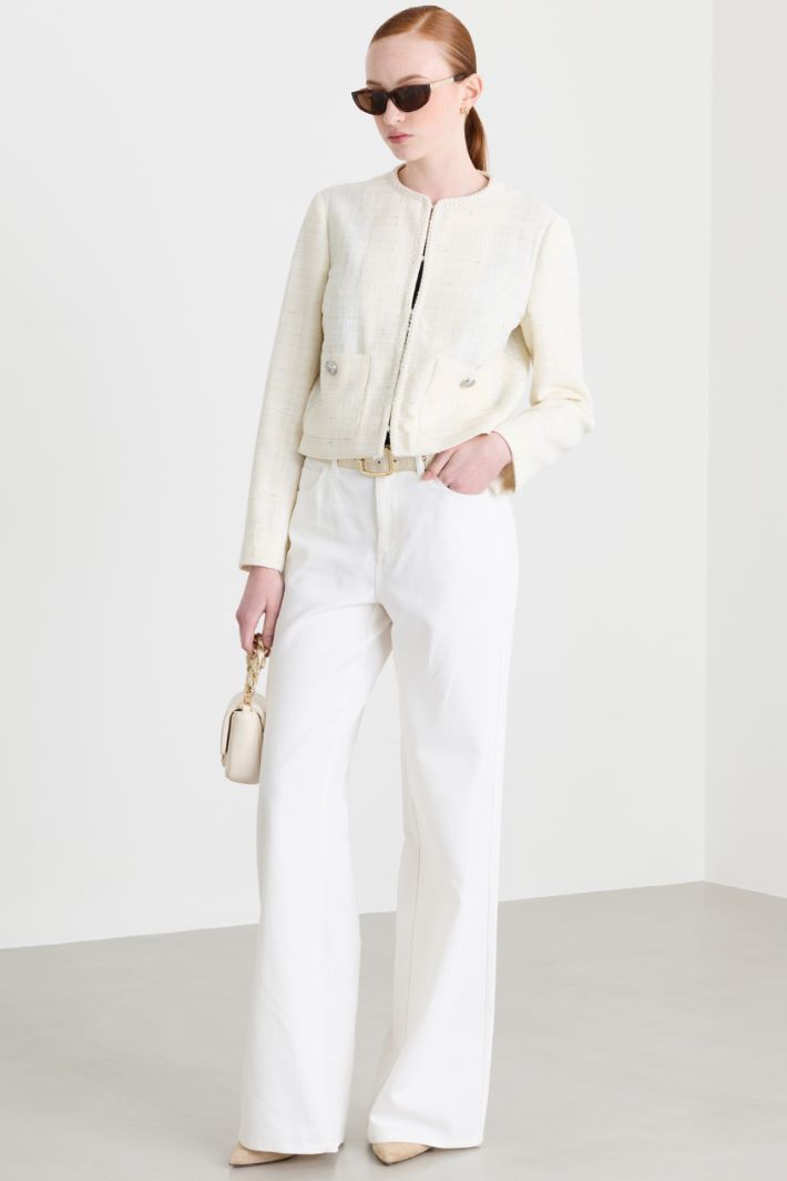 Pantalone in bull - BIANCO - Intrend