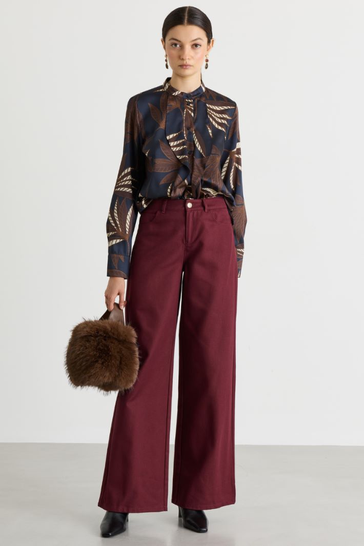 Pantalone in bull - BORDEAUX - Intrend