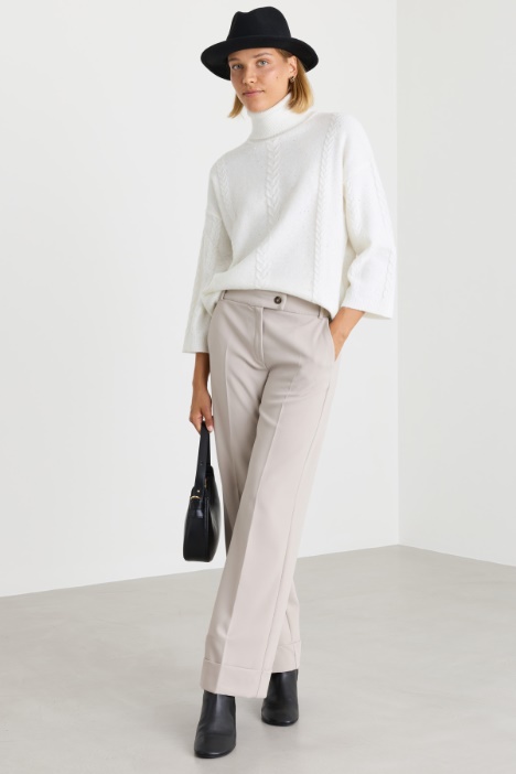 Pantalone dritto stretch - Intrend