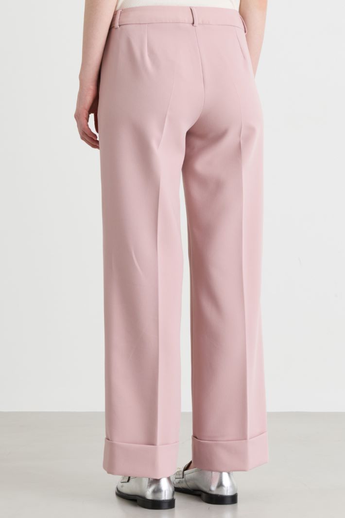 Pantalone dritto stretch - ROSA - Intrend - 4