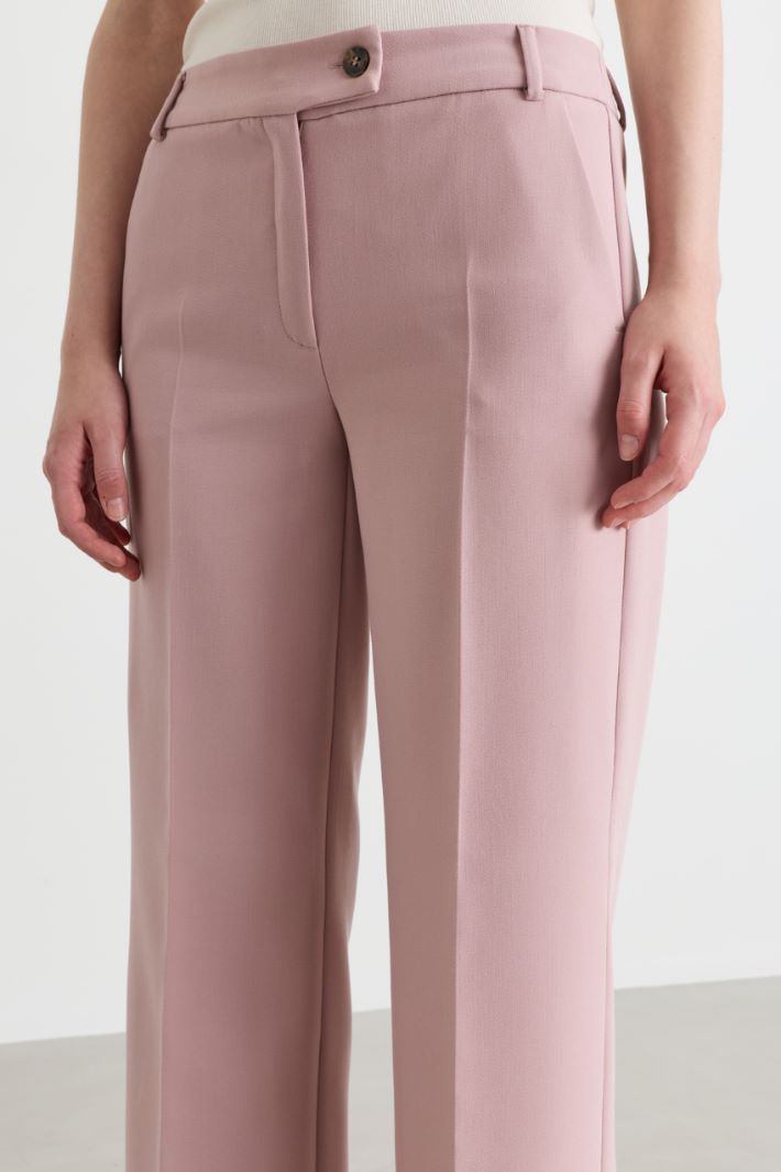 Pantalone dritto stretch - ROSA - Intrend - 3