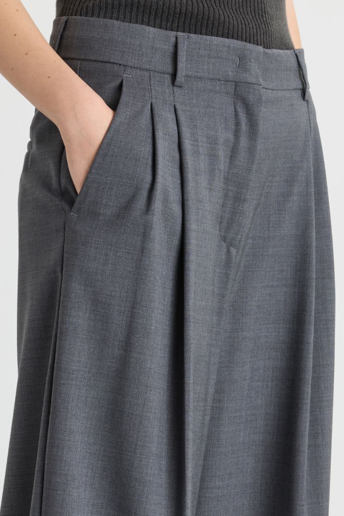 Pantalon ample à pinces - GRIS - Intrend - 3