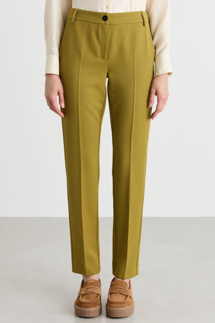 Chino trousers - GREEN - Intrend - 2