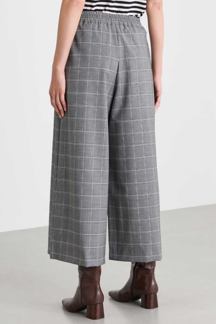 Cropped-Hose mit Glencheckmuster - GRAU - Intrend - 4