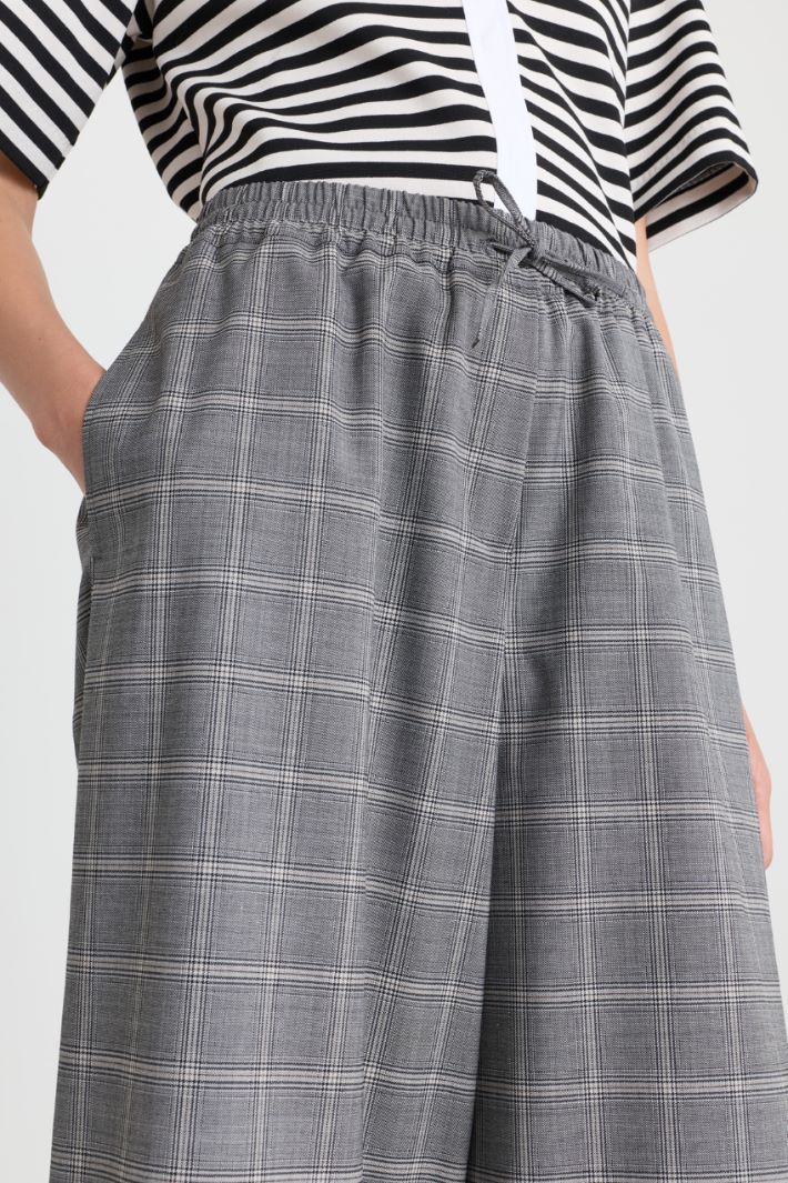 Cropped-Hose mit Glencheckmuster - GRAU - Intrend - 3