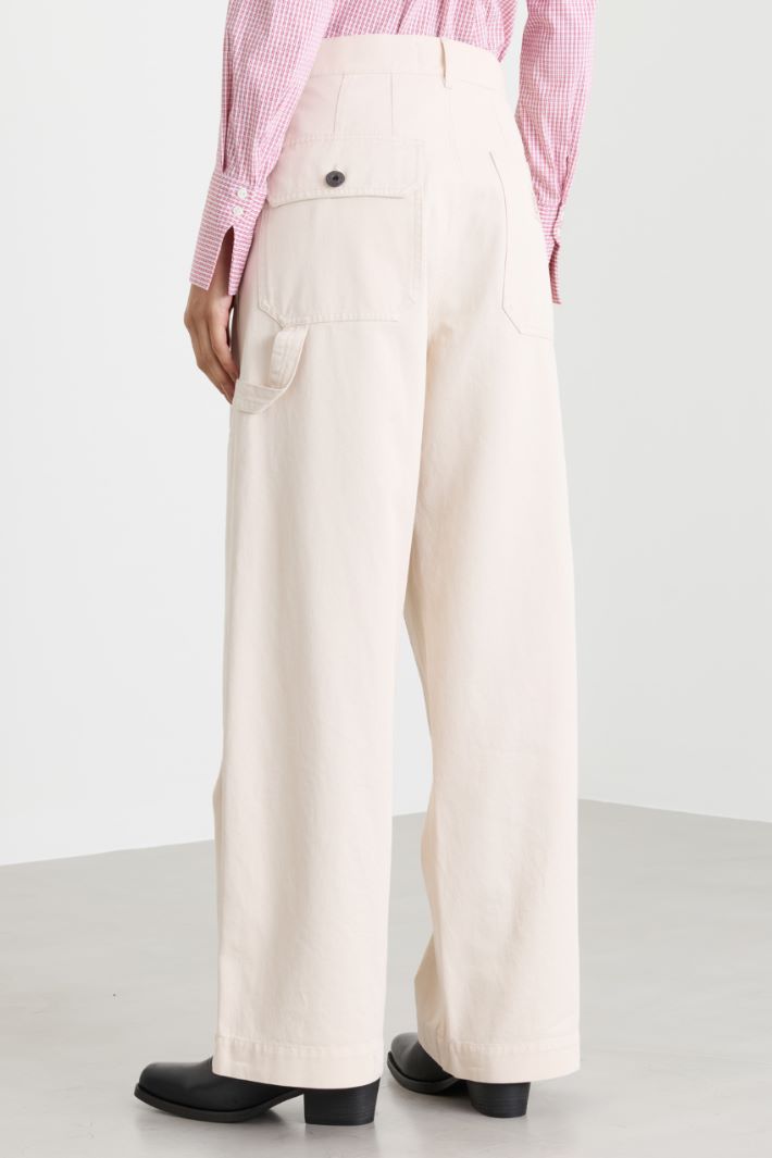 Workwear-Hose aus Drill - WEISS - Intrend - 4