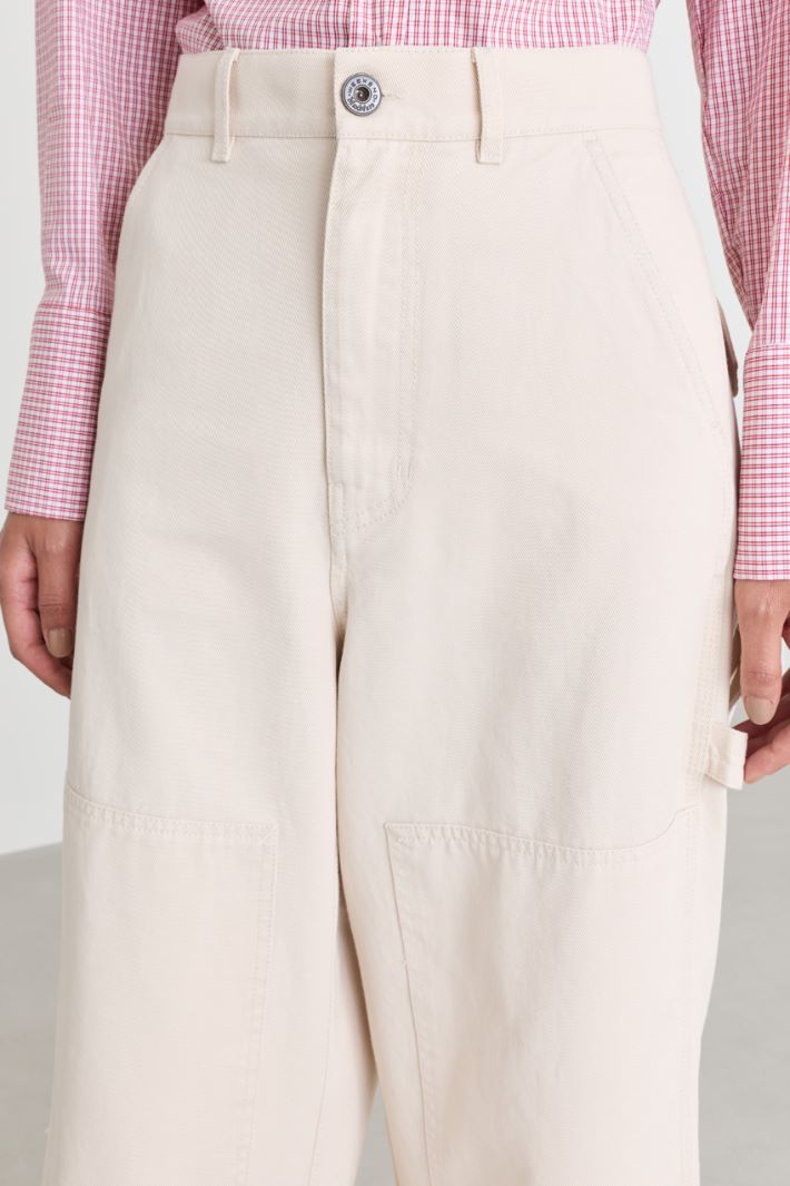 Workwear-Hose aus Drill - WEISS - Intrend - 3
