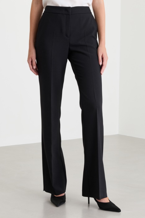 Pantalone flare stretch