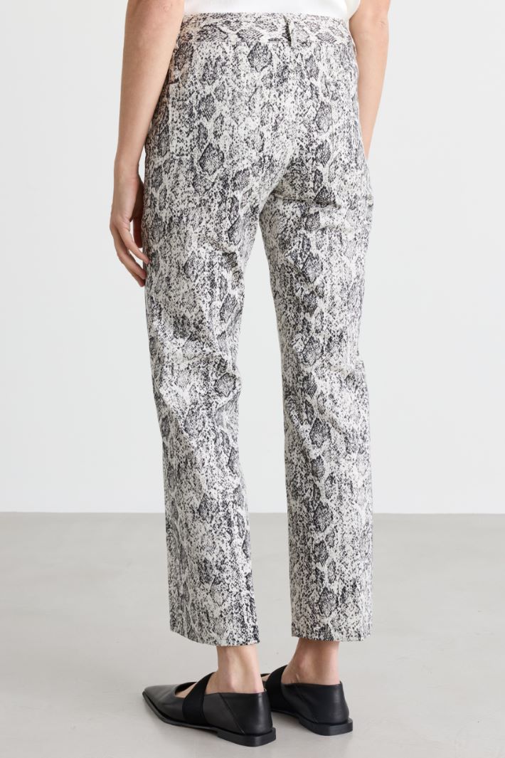 Straight-leg stretch gabardine trousers - ANIMAL - Intrend - 4