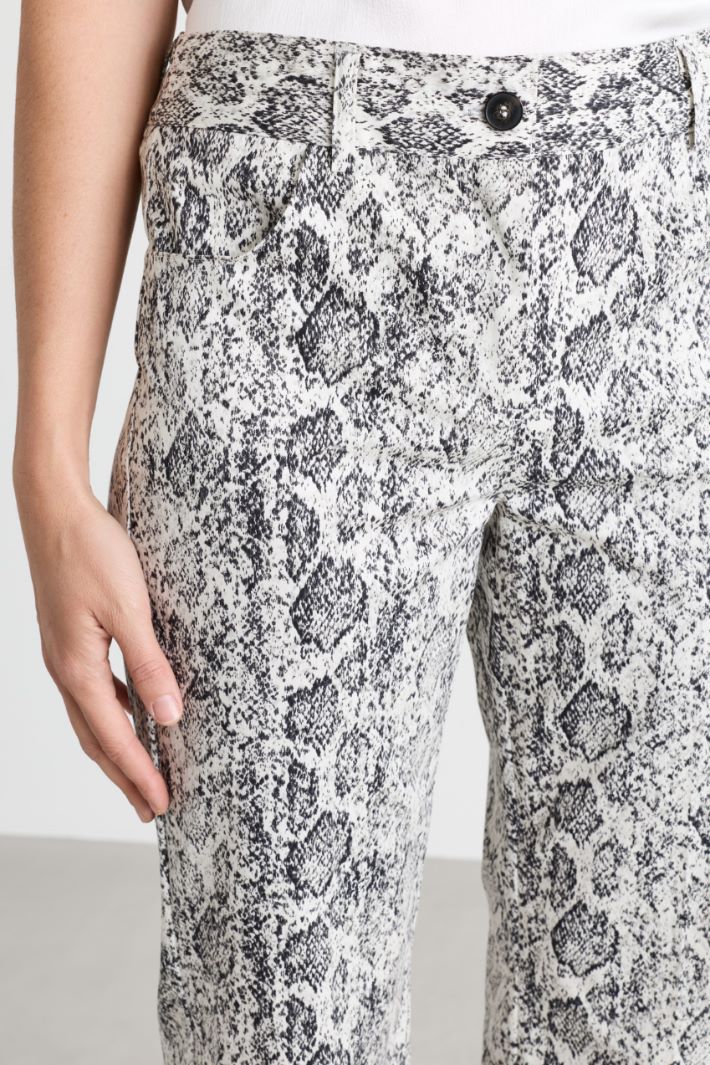 Straight-leg stretch gabardine trousers - ANIMAL - Intrend - 3