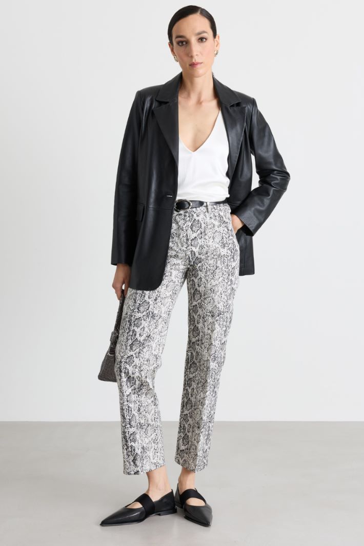 Straight-leg stretch gabardine trousers - ANIMAL - Intrend