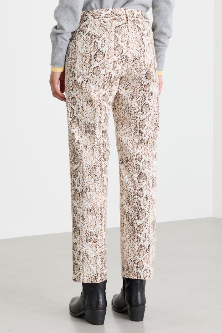 Straight-leg stretch gabardine trousers - ANIMAL - Intrend - 4