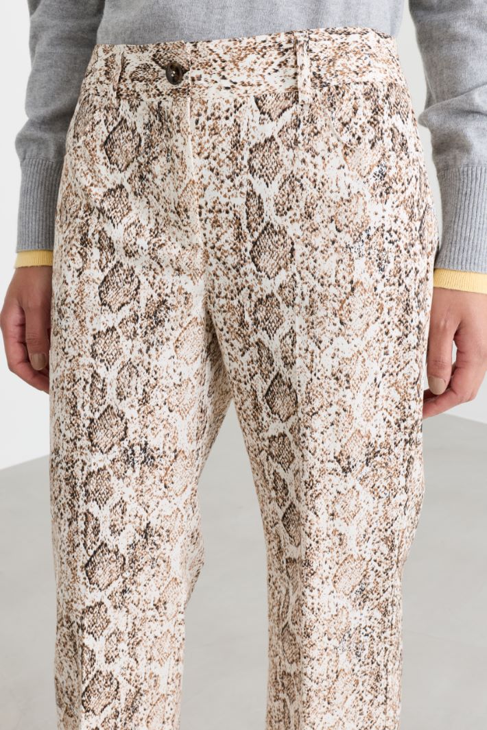 Straight-leg stretch gabardine trousers - ANIMAL - Intrend - 3