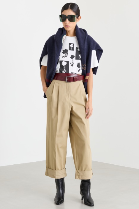 High-turn-up Trousers - Intrend
