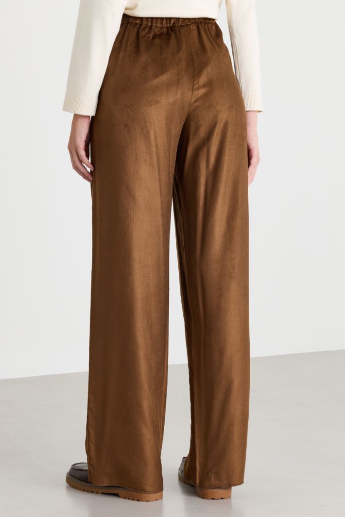 Needlecord trousers - BROWN - Intrend - 4