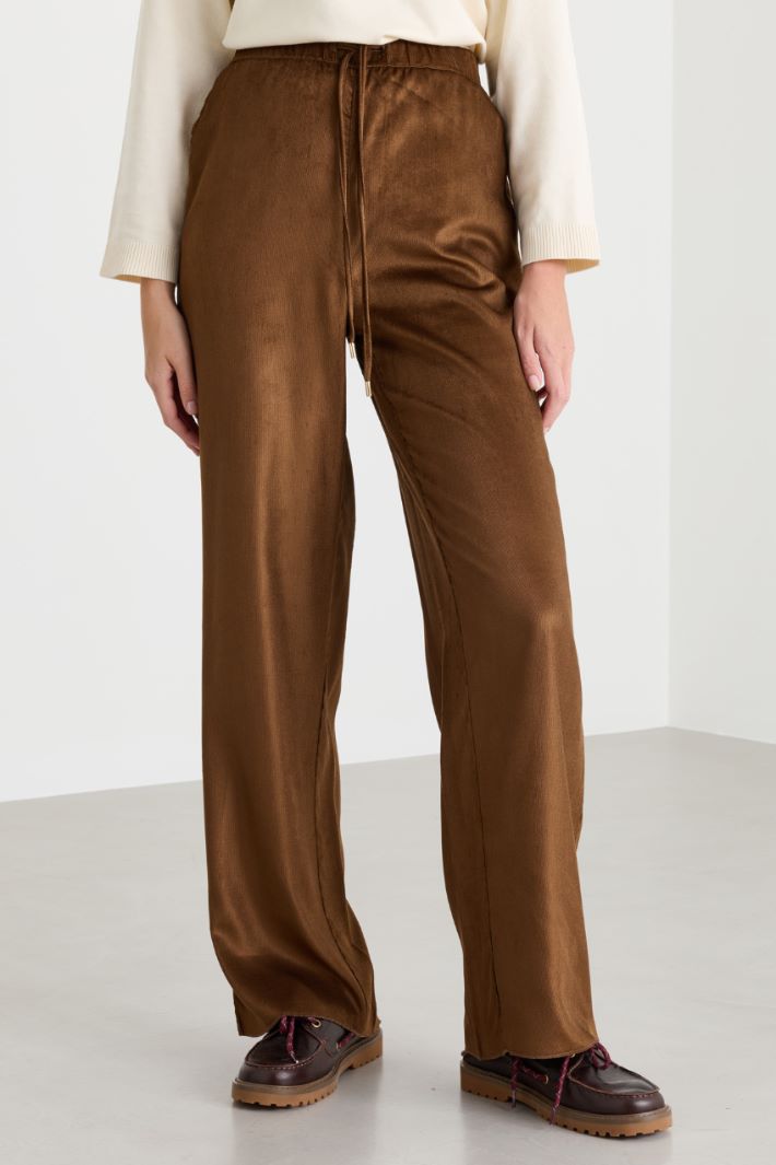 Needlecord trousers - BROWN - Intrend - 2