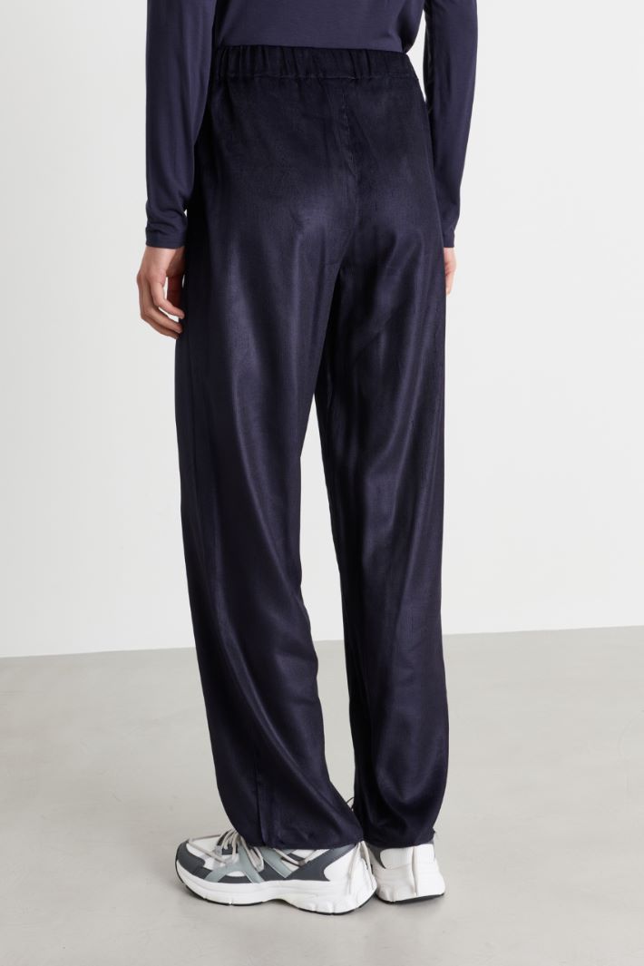 Pantalone in velluto a coste - BLU - Intrend - 4