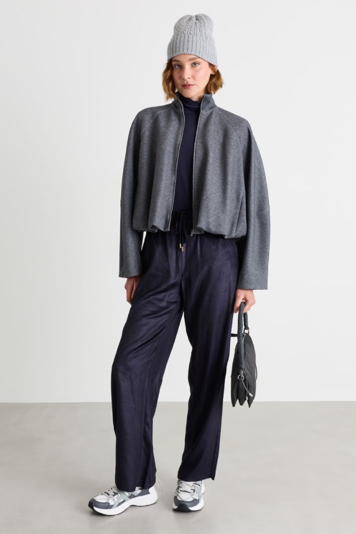 Pantalone in velluto a coste - BLU - Intrend