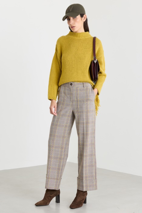 Stretch gabardine trousers - Intrend