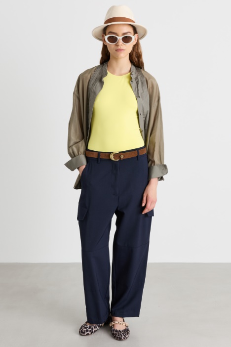 Pantalone cargo in gabardina - Intrend