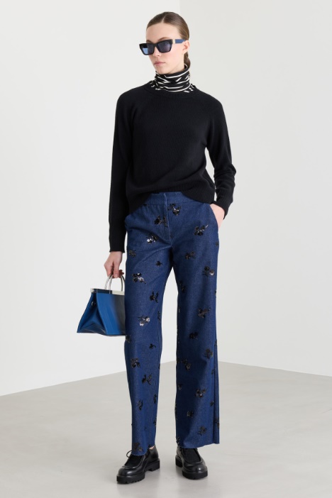Embroidered jeans - Intrend