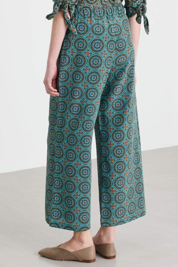 Pantalone crop - AZZURRO - Intrend - 4