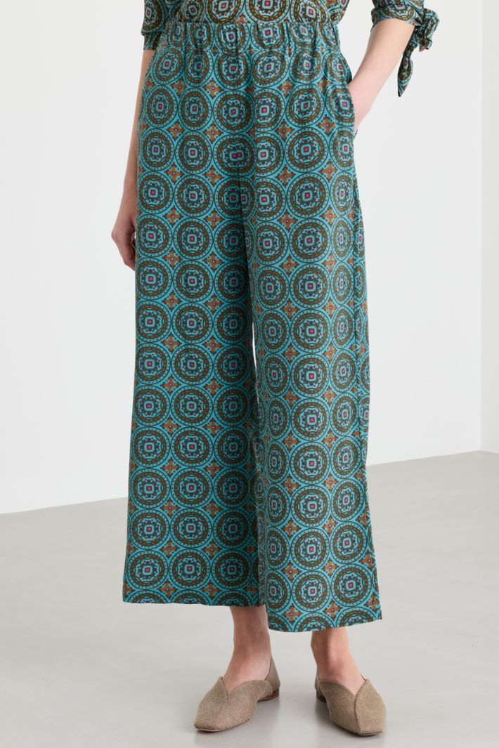 Pantalone crop - AZZURRO - Intrend - 2