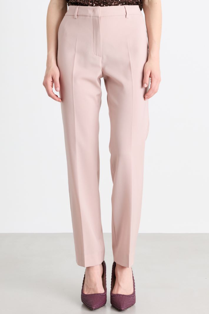 Pantalón pitillo de lana - BEIGE - Intrend - 2