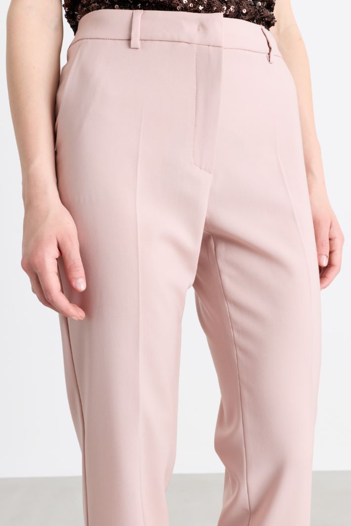 Pantalón pitillo de lana - BEIGE - Intrend - 3