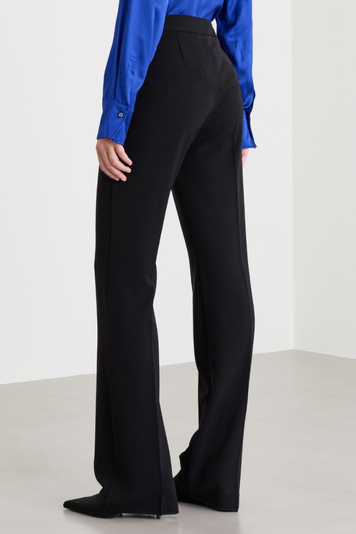 Technical stretch-twill trousers - BLACK - Intrend - 4