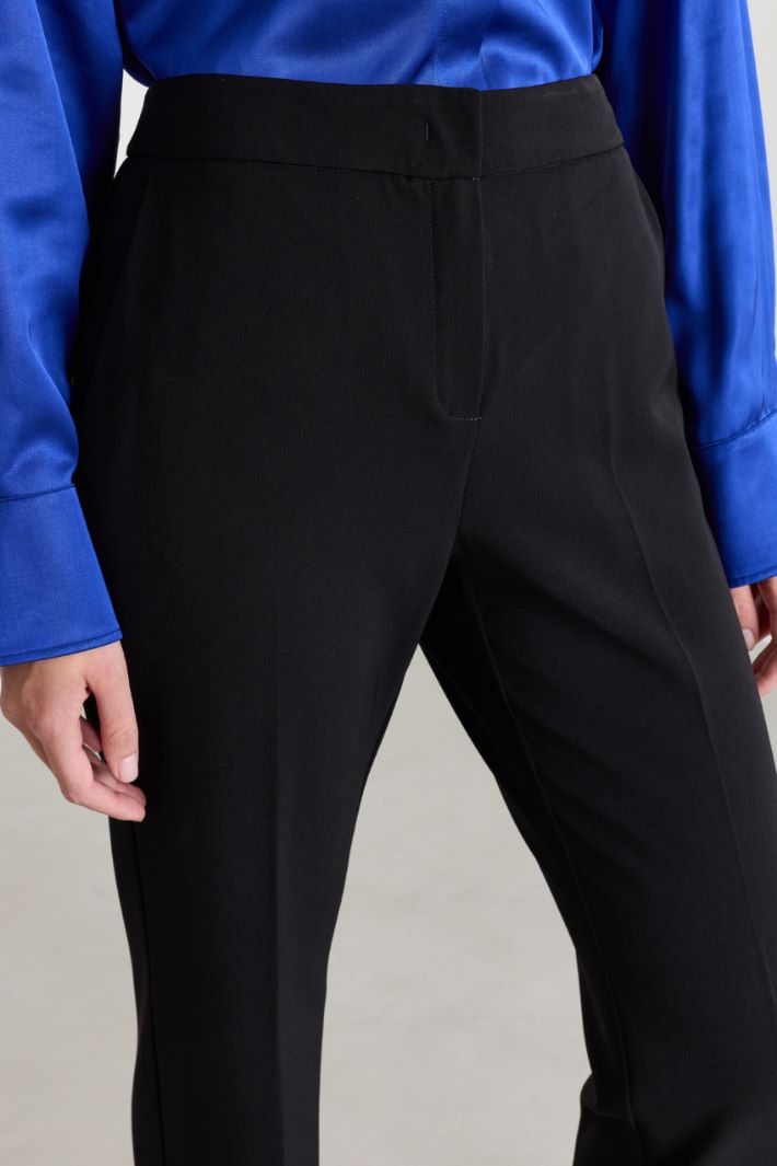 Technical stretch-twill trousers - BLACK - Intrend - 3