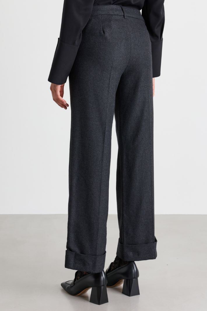 Flannel trousers - GREY - Intrend - 4